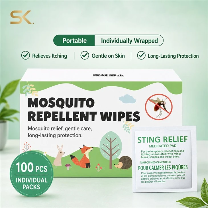 Natural Mosquito Repellent Wipes